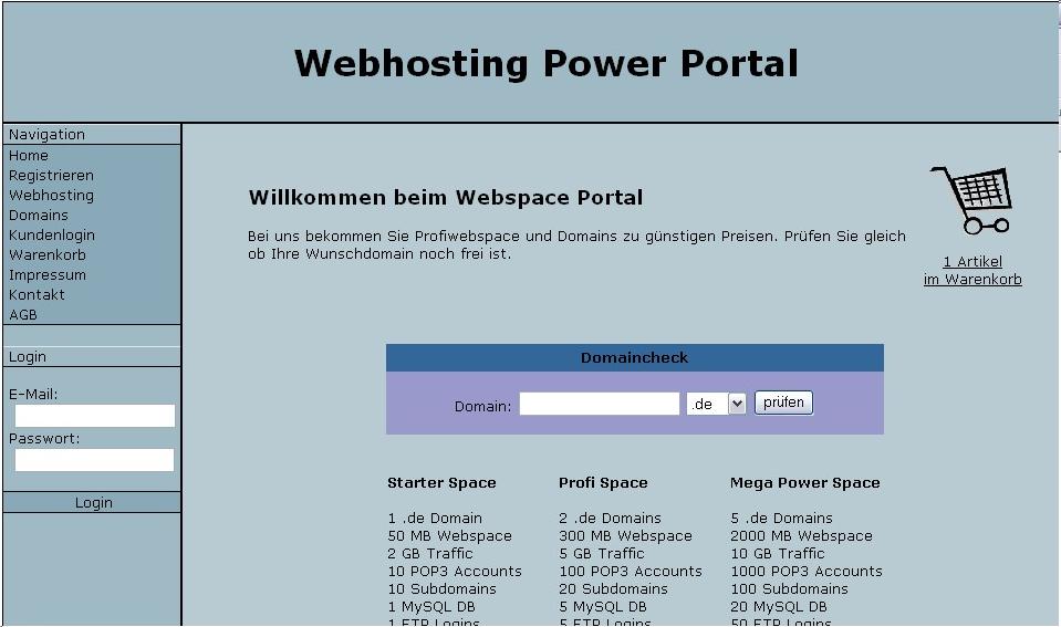 Webhoster Provider Script
