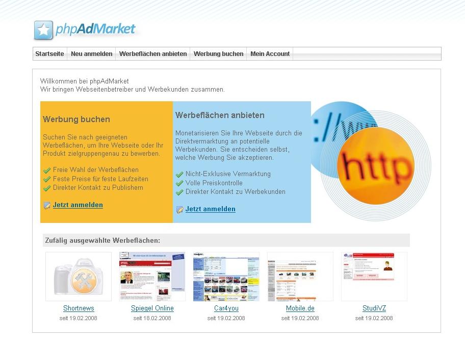 PHP Script PhpAdMarket System