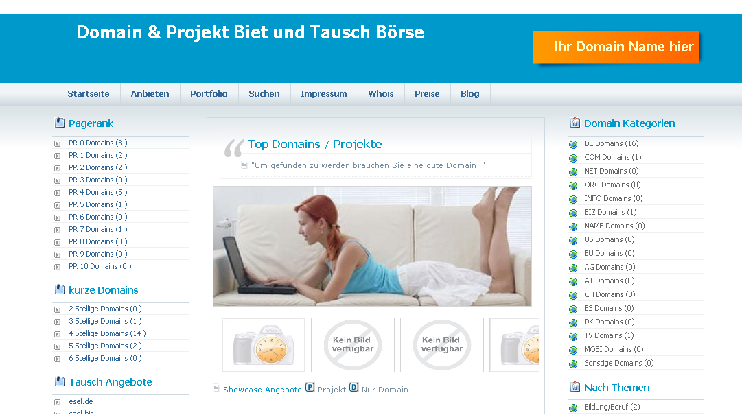 PHP Script Profi Domain & Projekt Biet und Tausch Börse V2